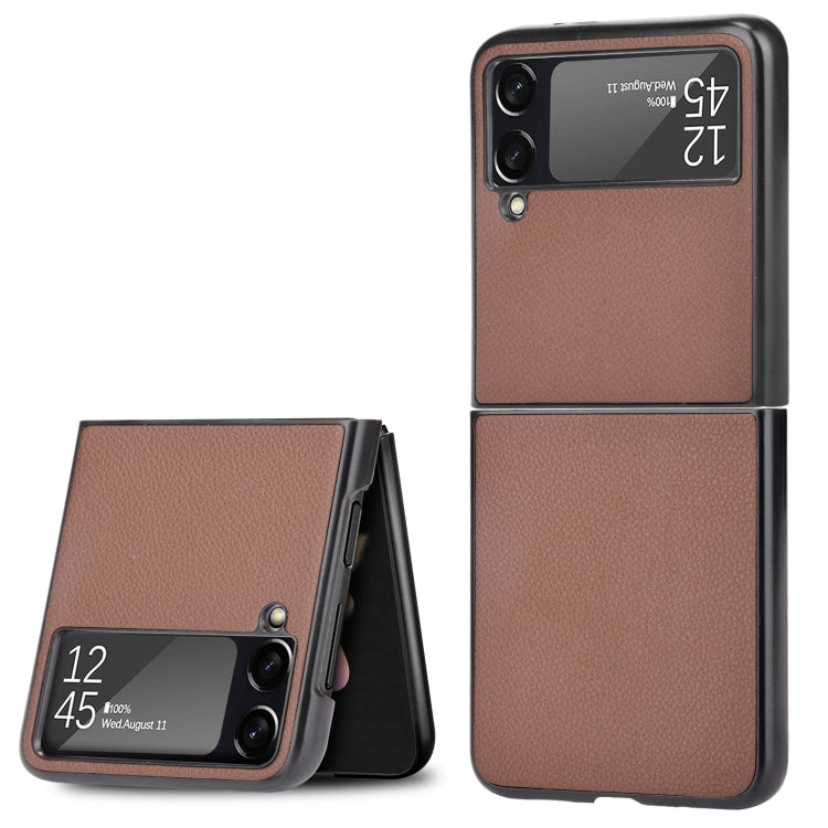 For Samsung Galaxy Z Flip3 5G Litchi Texture Phone Case