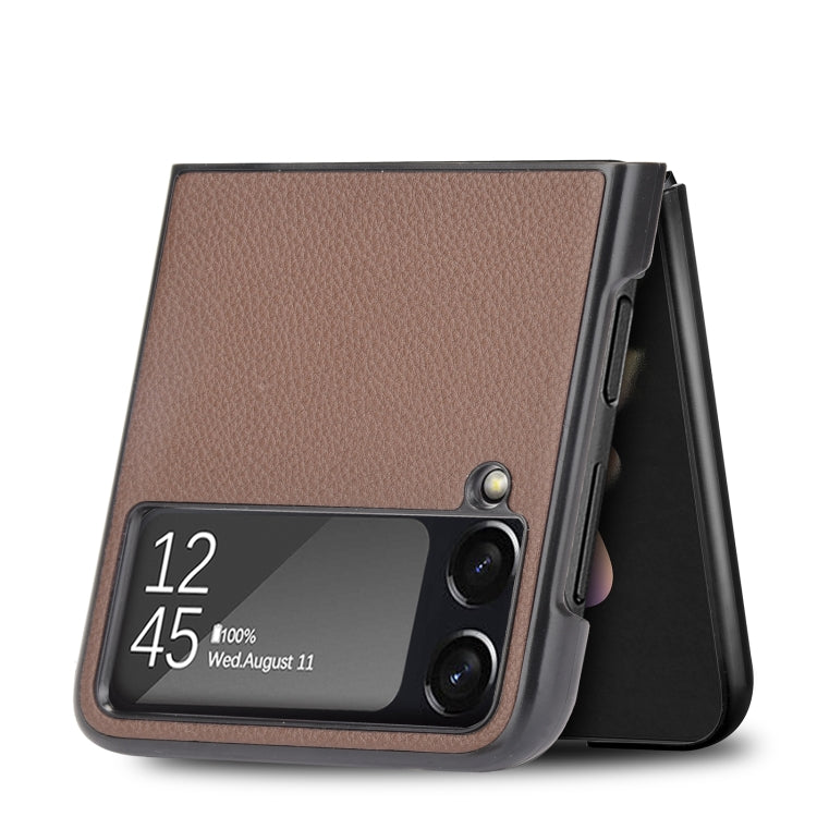 For Samsung Galaxy Z Flip3 5G Litchi Texture Phone Case