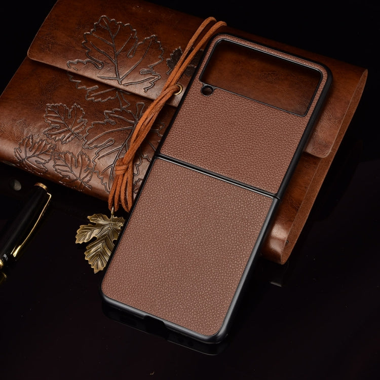 For Samsung Galaxy Z Flip3 5G Litchi Texture Phone Case