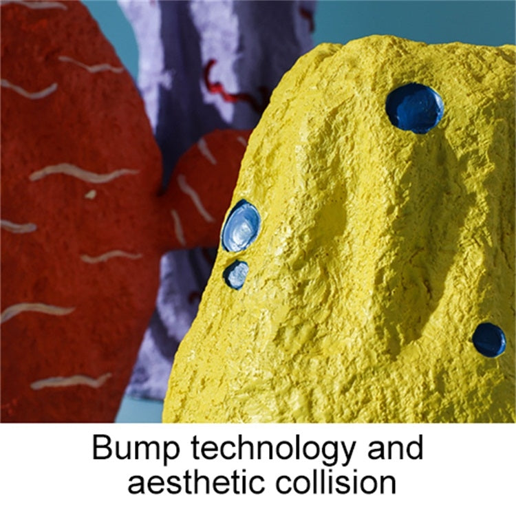 Cute Fruit Plant Shape Creative Nordic Style Resin Frosted Vase, Style:Orange-red Cactus