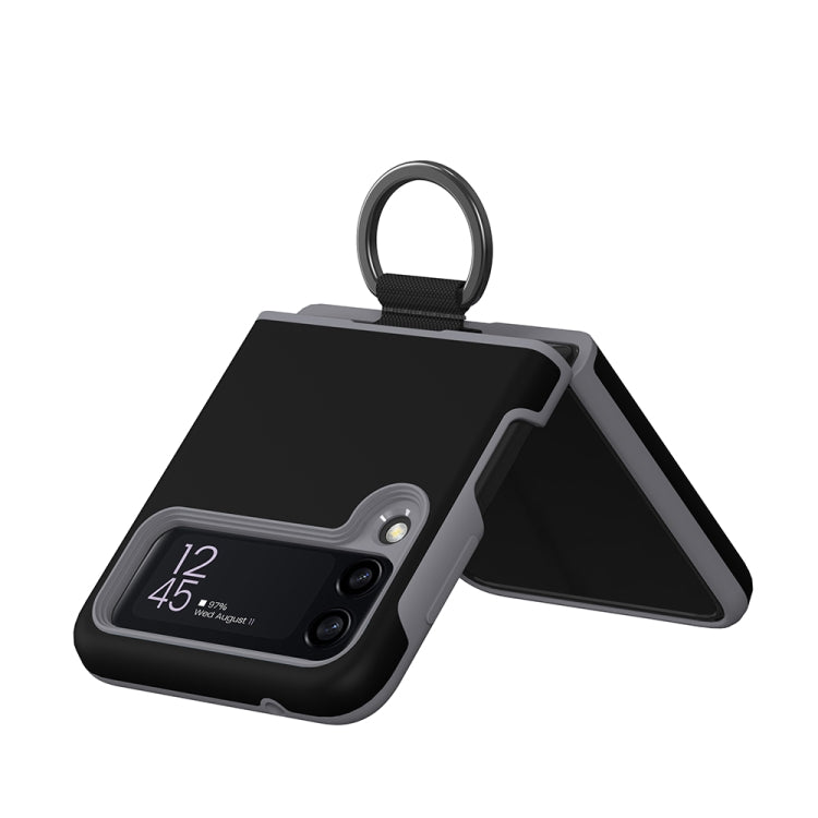 For Samsung Galaxy Z Flip3 5G 2 in 1 Skin Feel PC Phone Case with Ring Holder