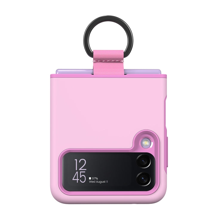 For Samsung Galaxy Z Flip3 5G 2 in 1 Skin Feel PC Phone Case with Ring Holder