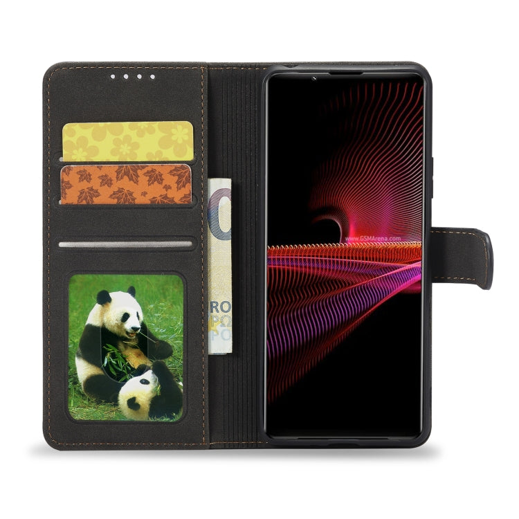 For Sony Xperia 1 III Frosted Anti-theft Brush Horizontal Flip Leather Phone Case