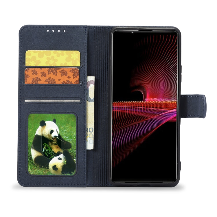 For Sony Xperia 1 III Frosted Anti-theft Brush Horizontal Flip Leather Phone Case