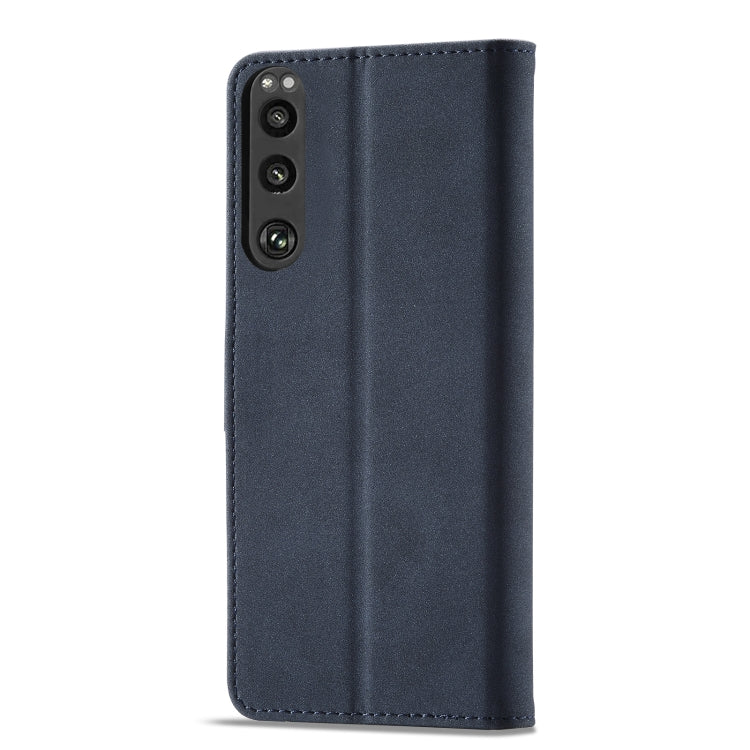For Sony Xperia 5 III Frosted Anti-theft Brush Horizontal Flip Leather Phone Case
