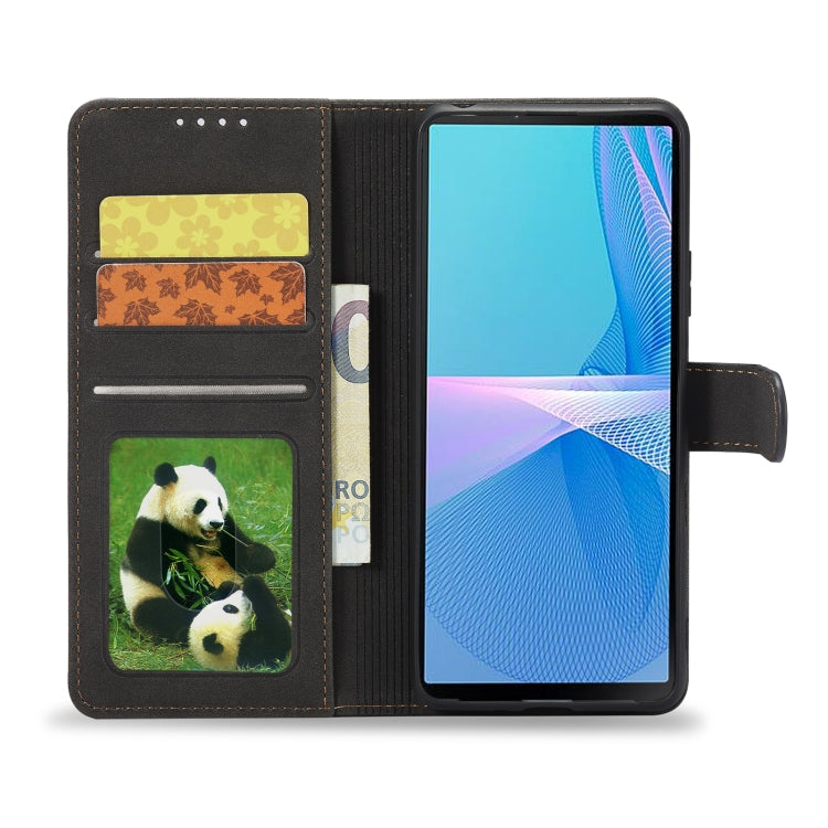 For Sony Xperia 10 III Frosted Anti-theft Brush Horizontal Flip Leather Phone Case