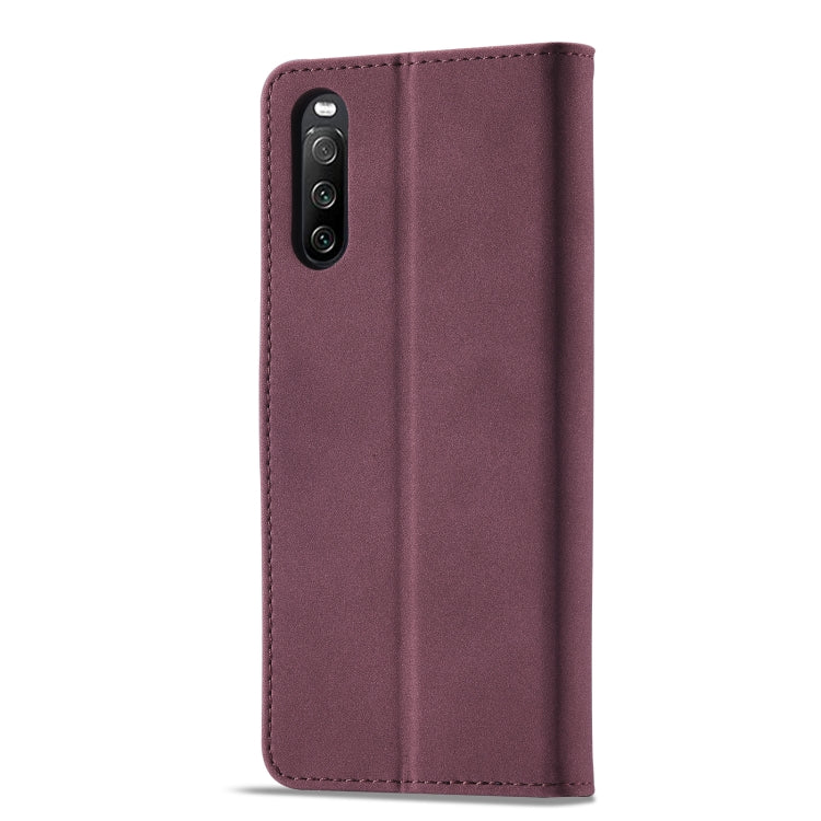 For Sony Xperia 10 III Frosted Anti-theft Brush Horizontal Flip Leather Phone Case
