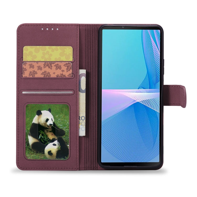 For Sony Xperia 10 III Frosted Anti-theft Brush Horizontal Flip Leather Phone Case