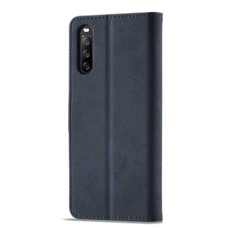 For Sony Xperia 10 III Frosted Anti-theft Brush Horizontal Flip Leather Phone Case