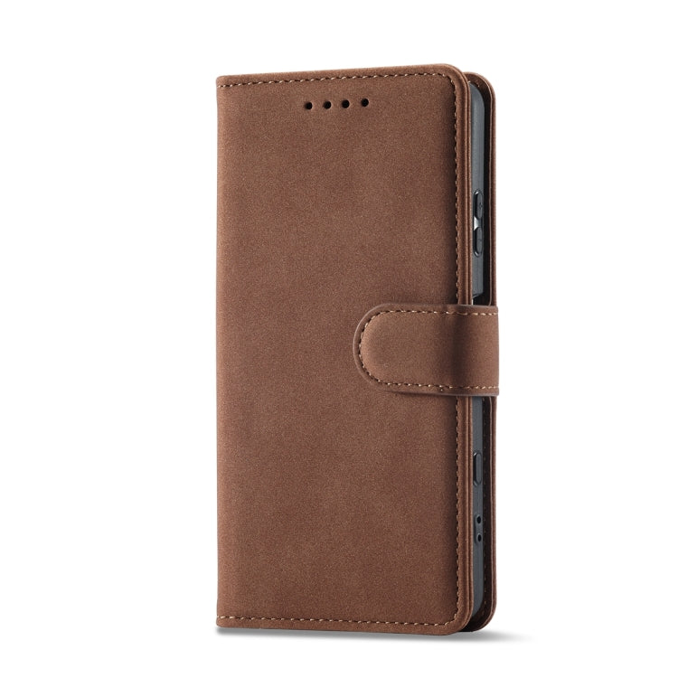 For Sony Xperia Ace II Frosted Anti-theft Brush Horizontal Flip Leather Phone Case
