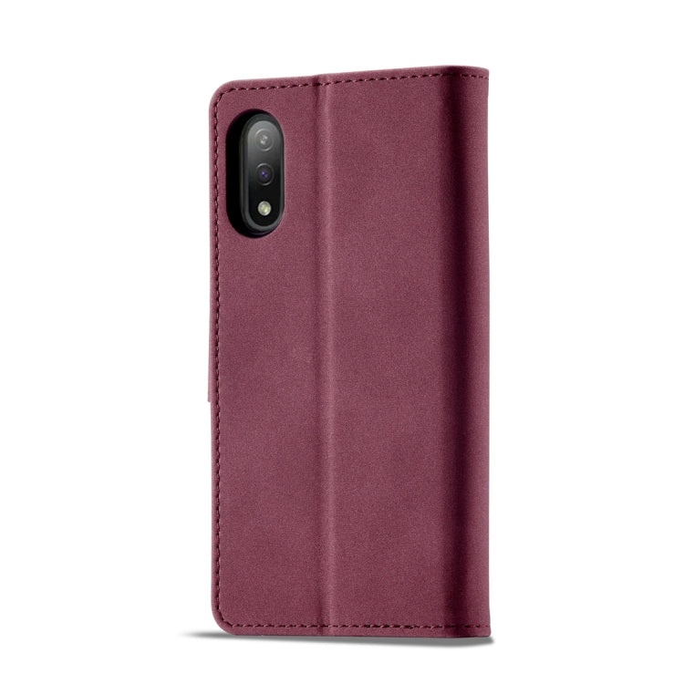 For Sony Xperia Ace II Frosted Anti-theft Brush Horizontal Flip Leather Phone Case