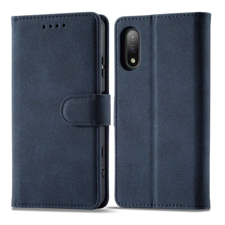For Sony Xperia Ace II Frosted Anti-theft Brush Horizontal Flip Leather Phone Case