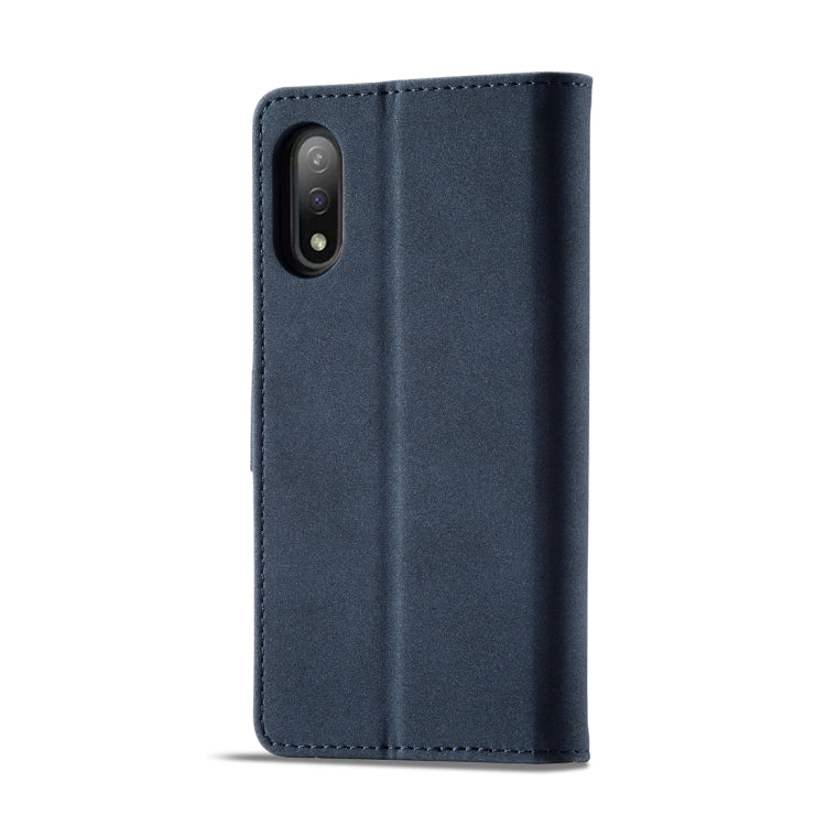 For Sony Xperia Ace II Frosted Anti-theft Brush Horizontal Flip Leather Phone Case