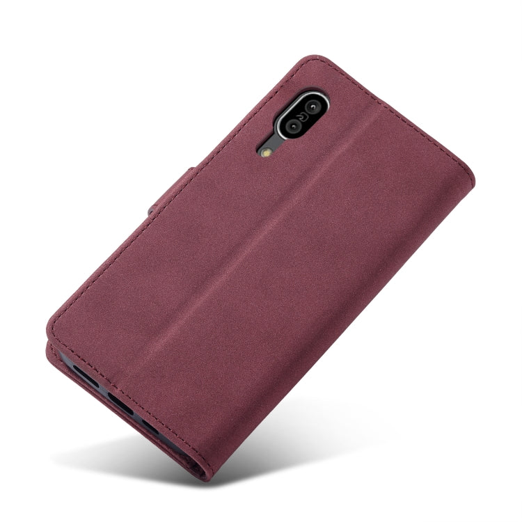 For Sharp Aquos Sense 3 Frosted Anti-theft Brush Horizontal Flip Leather Phone Case