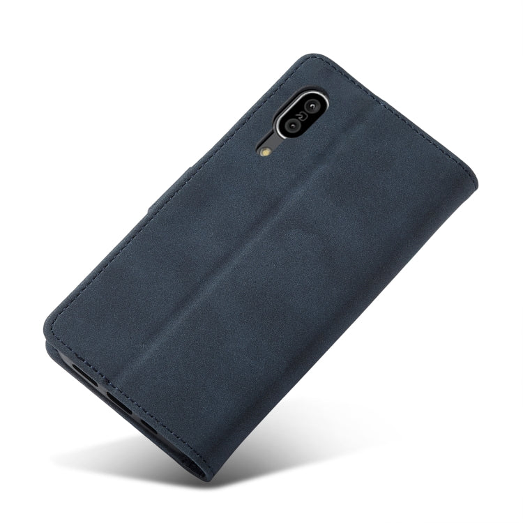 For Sharp Aquos Sense 3 Frosted Anti-theft Brush Horizontal Flip Leather Phone Case
