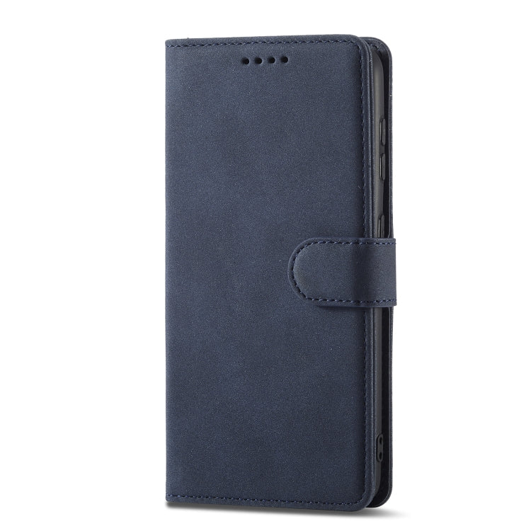 For Sharp Aquos Sense 4 Frosted Anti-theft Brush Horizontal Flip Leather Phone Case