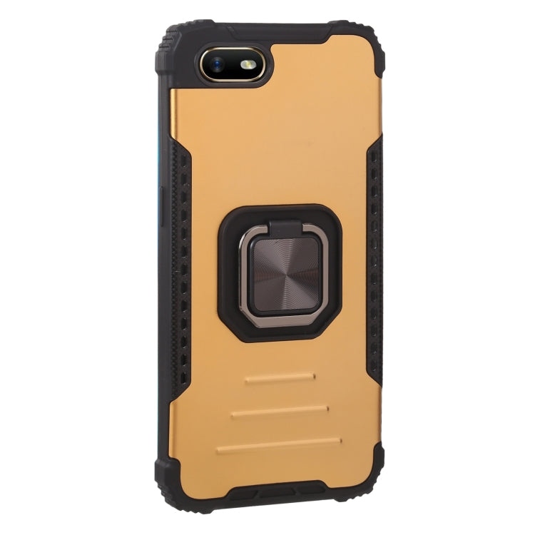 For OPPO A1k Aluminum Alloy + TPU Phone Case with Lanyard