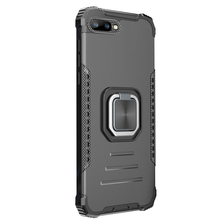 For OPPO A3s / C1 / A5 / A12e Aluminum Alloy + TPU Phone Case with Lanyard