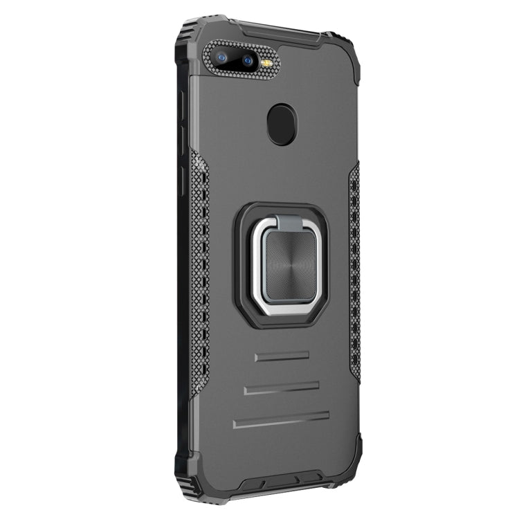 For OPPO A7 / A5S / A12 / A11K / F9 Aluminum Alloy + TPU Phone Case with Lanyard