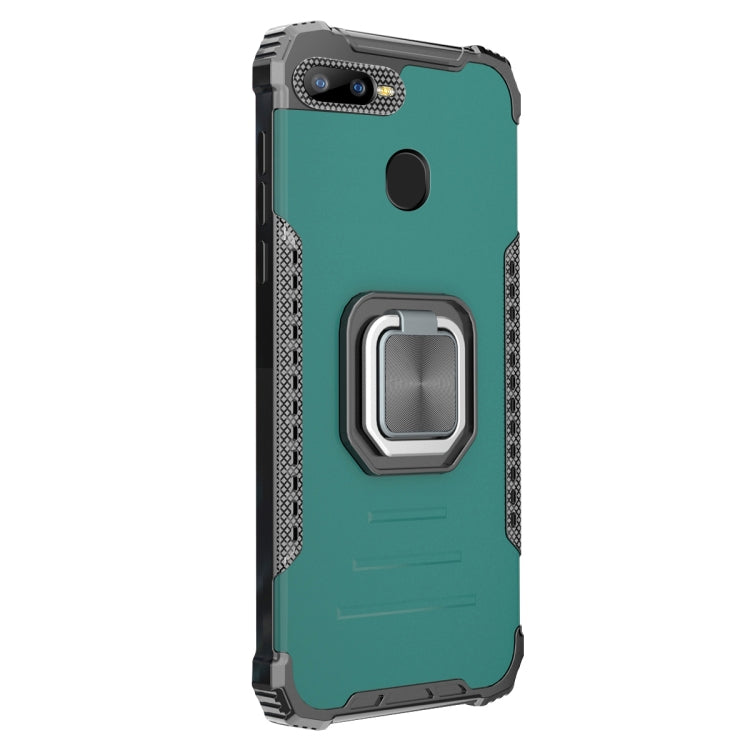 For OPPO A7 / A5S / A12 / A11K / F9 Aluminum Alloy + TPU Phone Case with Lanyard