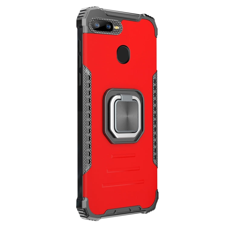 For OPPO A7 / A5S / A12 / A11K / F9 Aluminum Alloy + TPU Phone Case with Lanyard