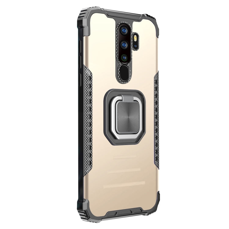 For OPPO A9 2020 / A5 2020 Aluminum Alloy + TPU Phone Case with Lanyard