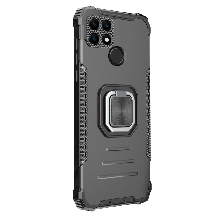 For OPPO A15 / A15S Aluminum Alloy + TPU Phone Case with Lanyard