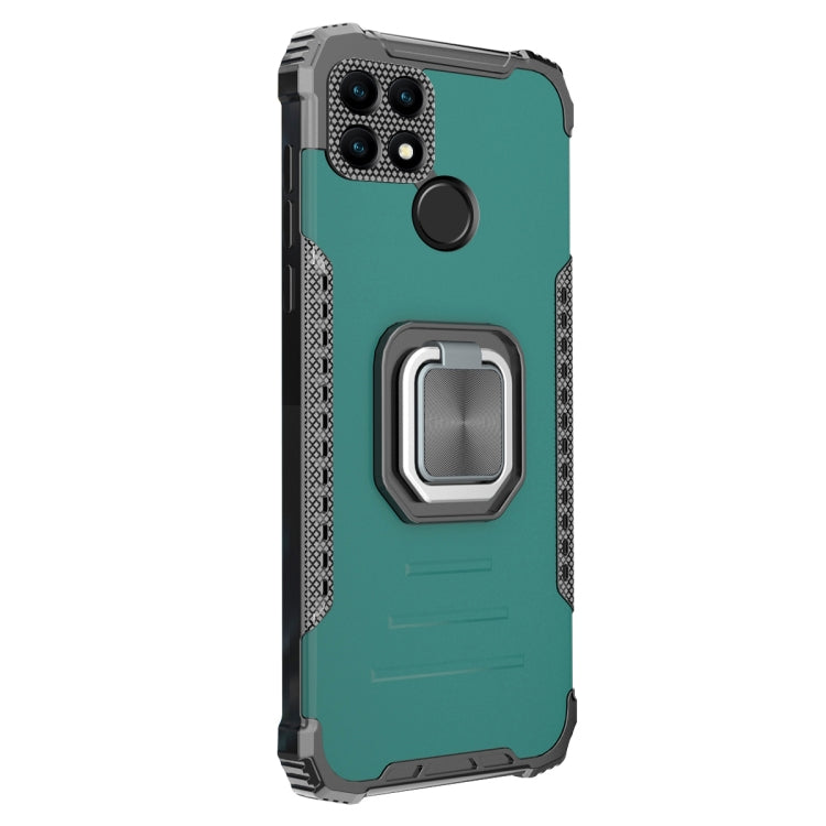 For OPPO A15 / A15S Aluminum Alloy + TPU Phone Case with Lanyard