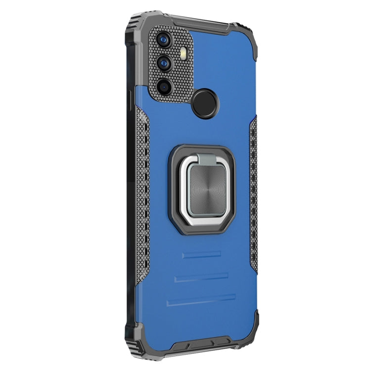 For OPPO A53 2020 / A32 Aluminum Alloy + TPU Phone Case with Lanyard