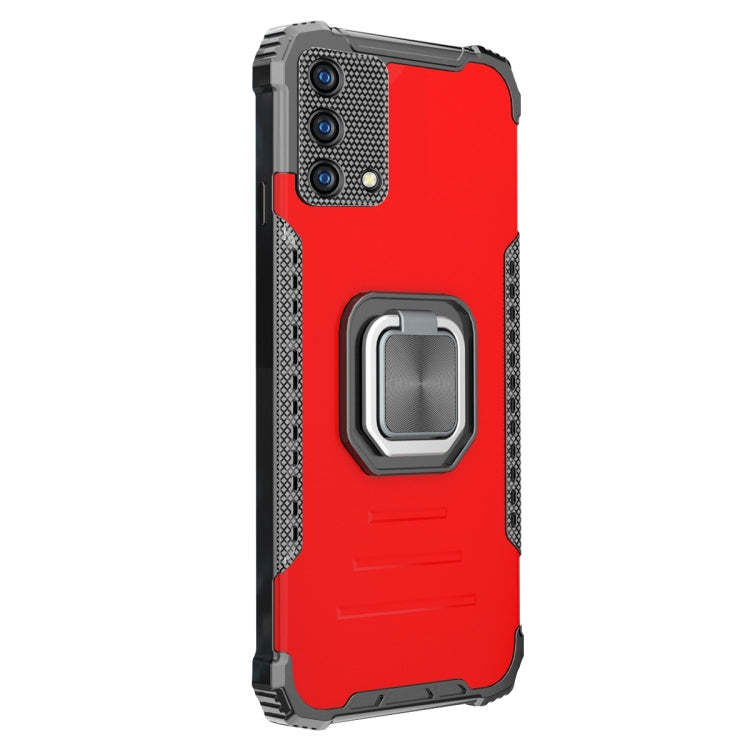 For OPPO A74 4G Aluminum Alloy + TPU Phone Case with Lanyard