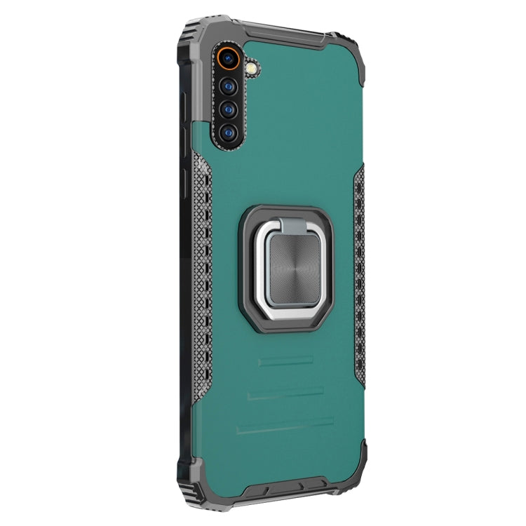 For OPPO Realme 6 Aluminum Alloy + TPU Phone Case with Lanyard