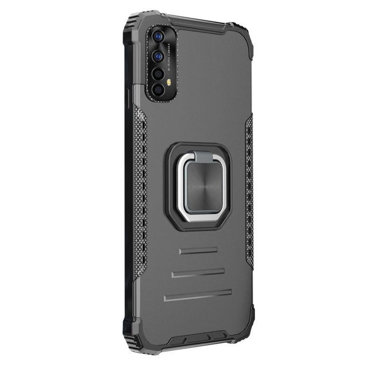 For OPPO Realme 7 Aluminum Alloy + TPU Phone Case with Lanyard