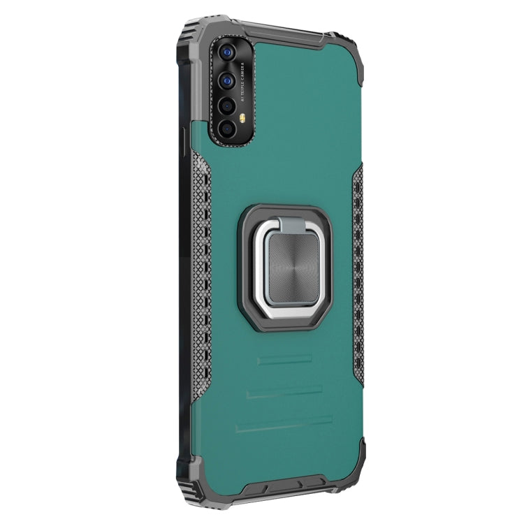 For OPPO Realme 7 Aluminum Alloy + TPU Phone Case with Lanyard