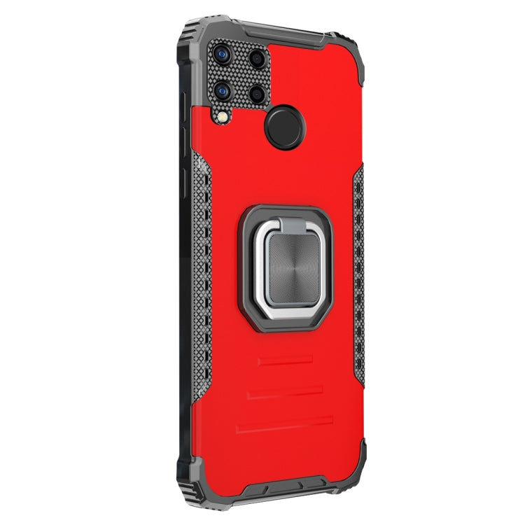 For OPPO Realme C15 / C12 / C25 Aluminum Alloy + TPU Phone Case with Lanyard