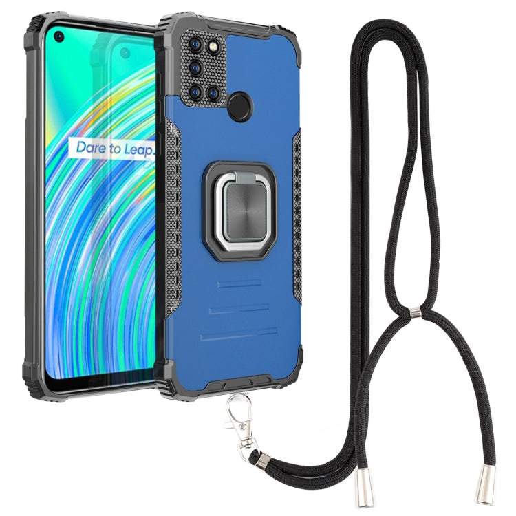 For OPPO Realme C17 / Realme 7i Aluminum Alloy + TPU Phone Case with Lanyard