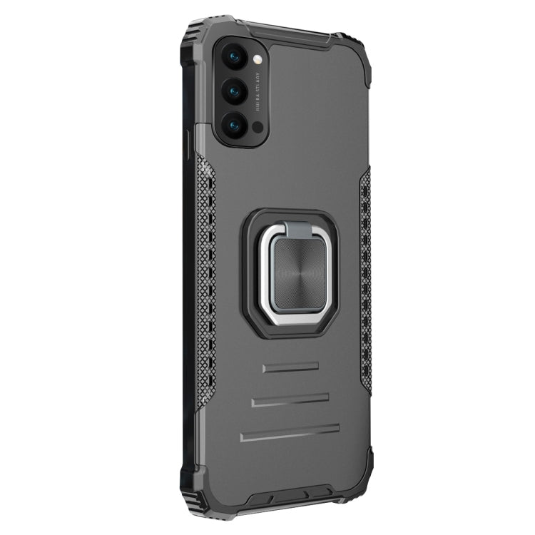 For OPPO Reno4 5G / 4G Aluminum Alloy + TPU Phone Case with Lanyard