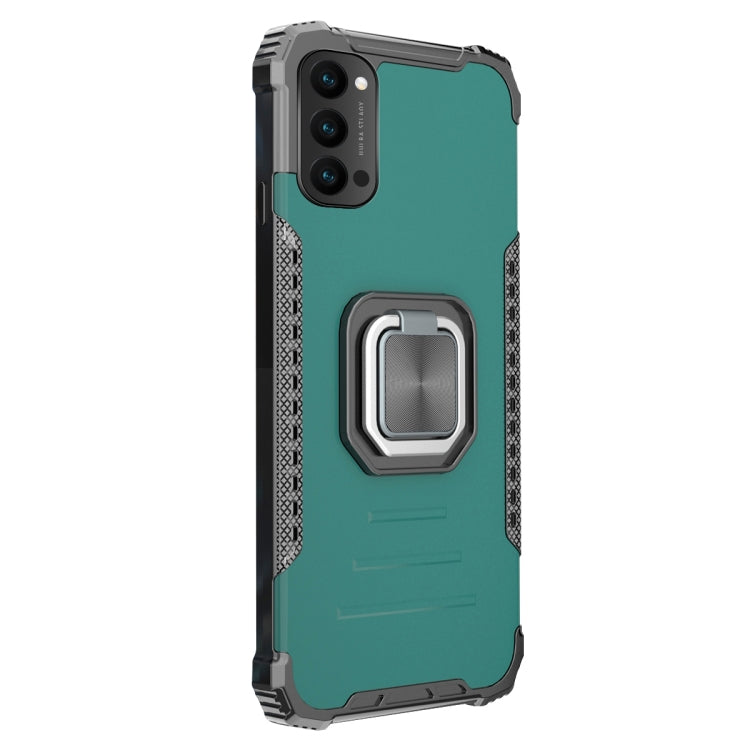 For OPPO Reno4 5G / 4G Aluminum Alloy + TPU Phone Case with Lanyard
