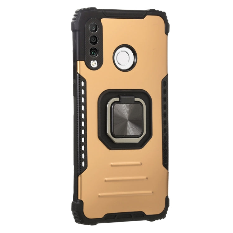 For Huawei P30 Lite / nova 4e Aluminum Alloy + TPU Phone Case with Lanyard