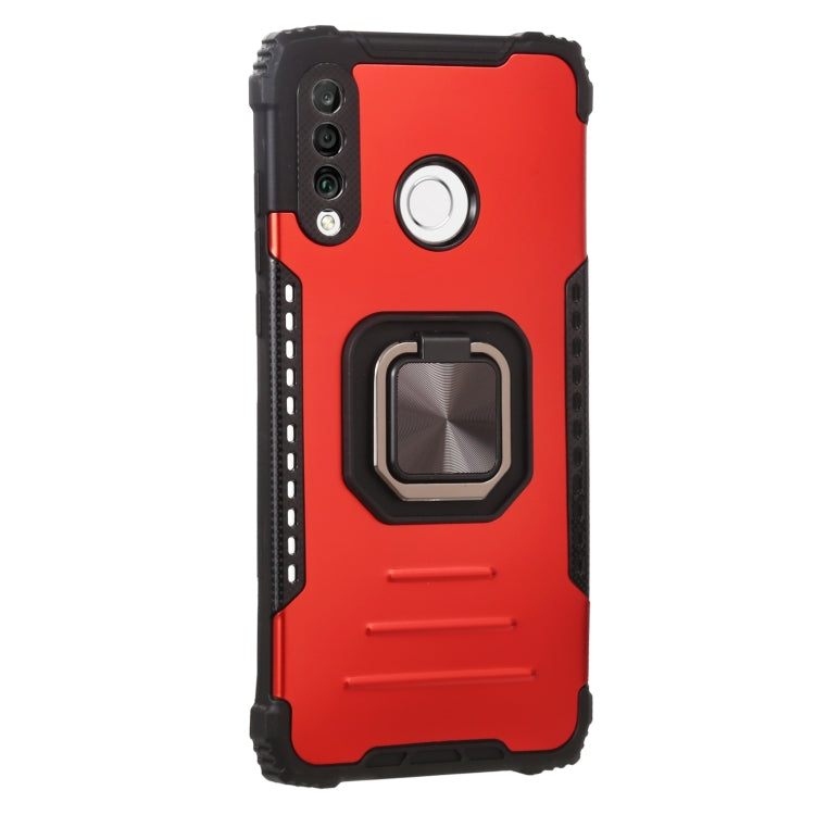 For Huawei P30 Lite / nova 4e Aluminum Alloy + TPU Phone Case with Lanyard