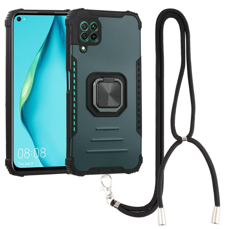 For Huawei P40 Lite / nova 6 SE / nova 7i Aluminum Alloy + TPU Phone Case with Lanyard