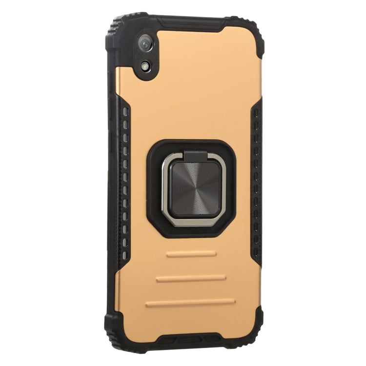 For Huawei Y5 2019 Aluminum Alloy + TPU Phone Case with Lanyard