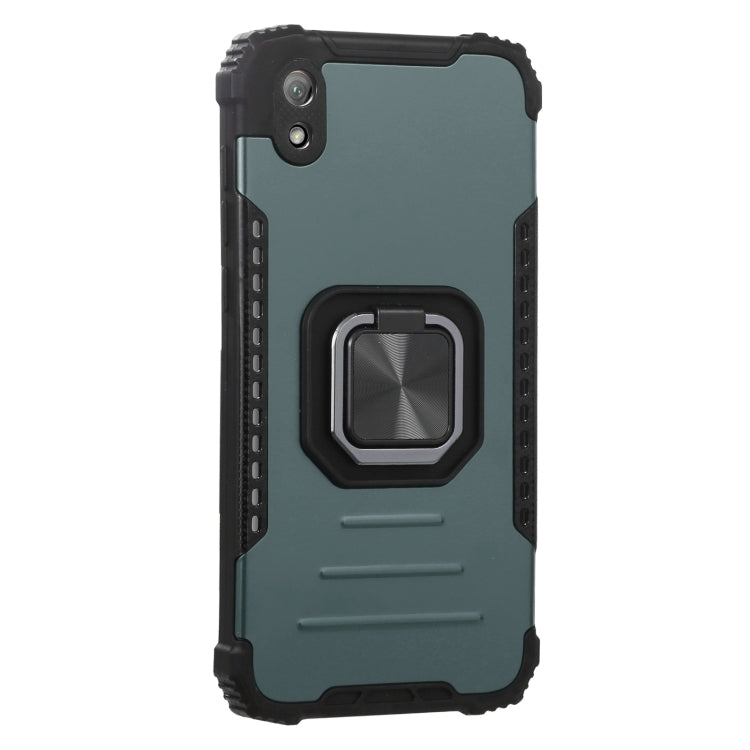 For Huawei Y5 2019 Aluminum Alloy + TPU Phone Case with Lanyard