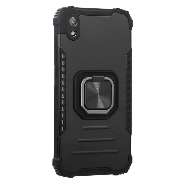 For Huawei Y5 2019 Aluminum Alloy + TPU Phone Case with Lanyard