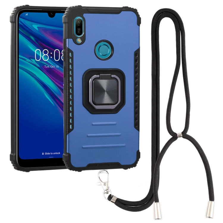 For Huawei Y6 2019 / Y6 Pro 2019 / Y6s Aluminum Alloy + TPU Phone Case with Lanyard