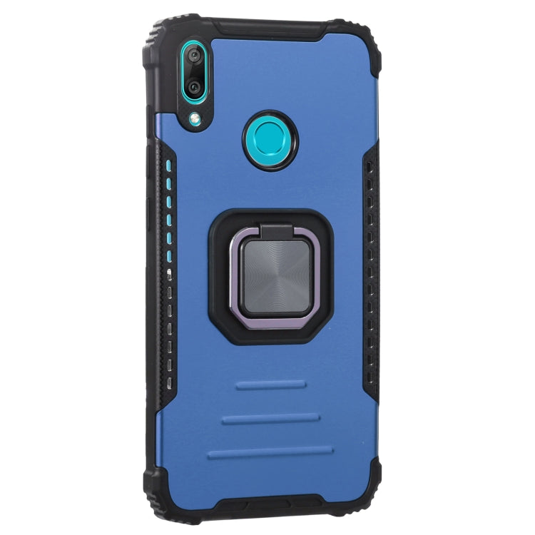 For Huawei Y7 2019 / Y7 Prime 2019 Aluminum Alloy + TPU Phone Case with Lanyard