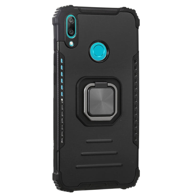 For Huawei Y7 2019 / Y7 Prime 2019 Aluminum Alloy + TPU Phone Case with Lanyard