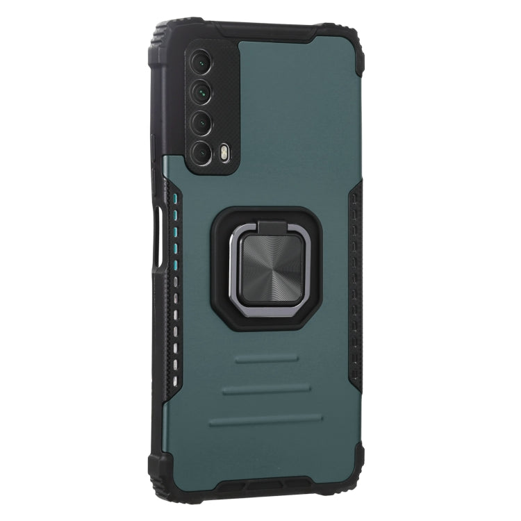 For Huawei Y7a / P Smart 2021 Aluminum Alloy + TPU Phone Case with Lanyard