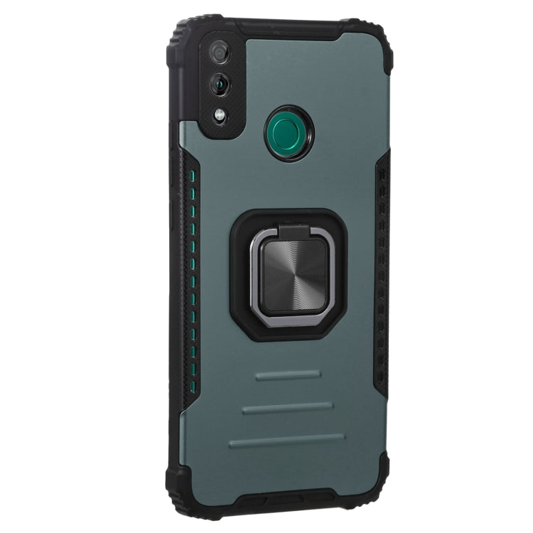 For Huawei Y8s Aluminum Alloy + TPU Phone Case with Lanyard