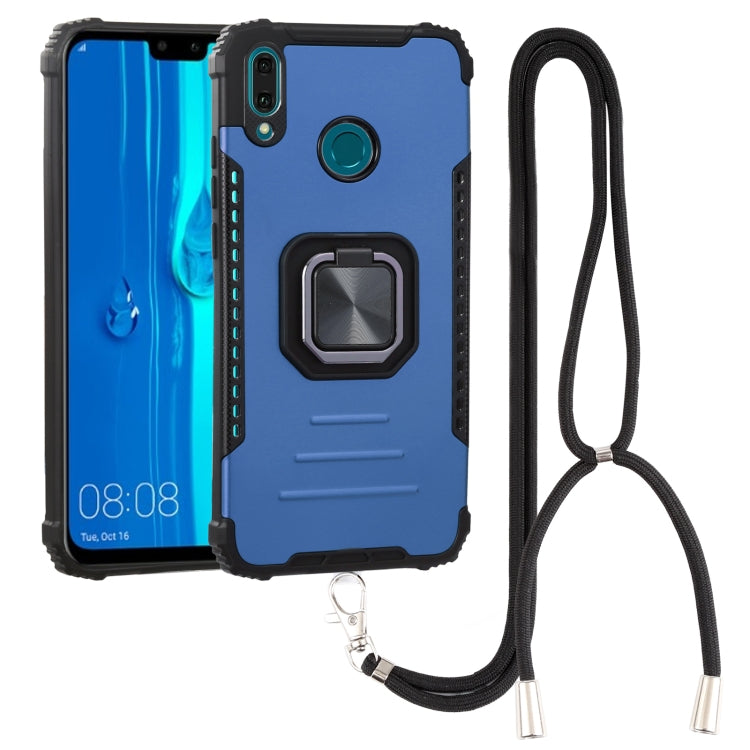For Huawei Y9 2019 / Enjoy 9 Plus / Enjoy 20e Aluminum Alloy + TPU Phone Case with Lanyard