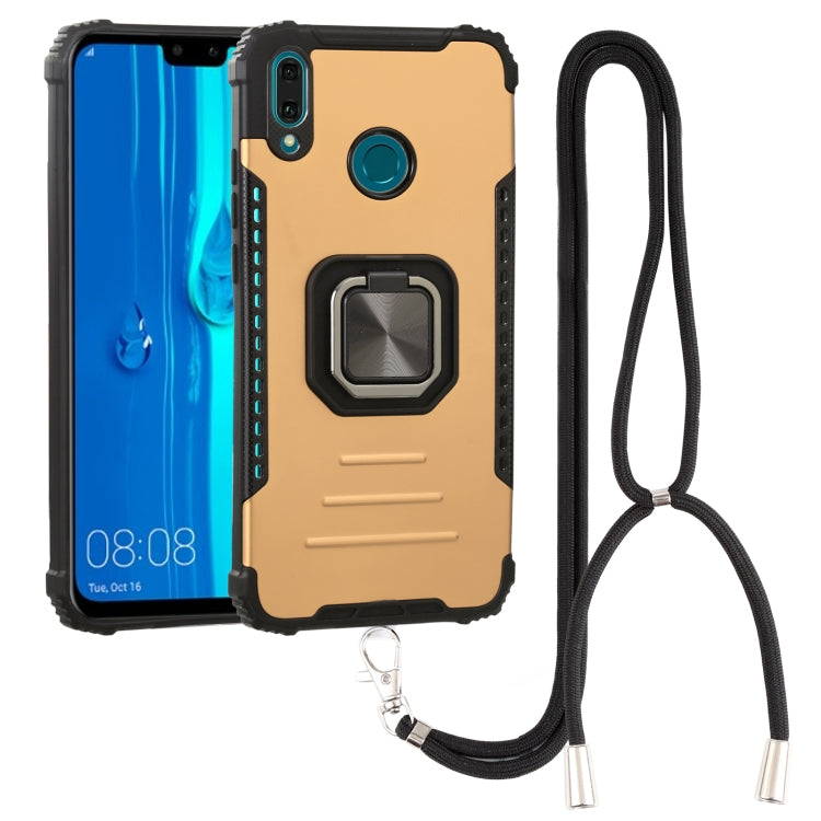 For Huawei Y9 2019 / Enjoy 9 Plus / Enjoy 20e Aluminum Alloy + TPU Phone Case with Lanyard